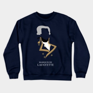 Marquis de Lafayette - Minimalist Portrait Crewneck Sweatshirt